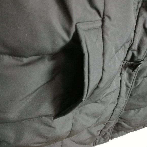 Ann Taylor Loft‎ Womens Parka Puffer Jacket Black Feather Full Zip Insulated SP - Picture 6 of 11